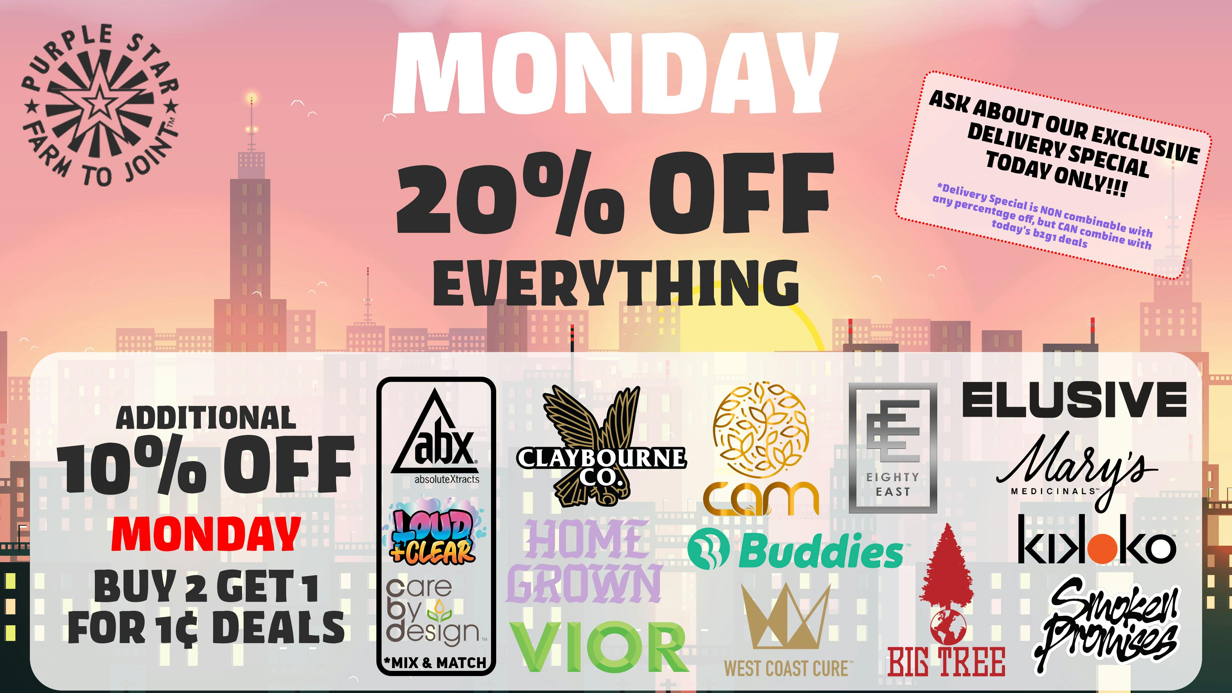 Purple Star MD Monday Deals at Purple Star