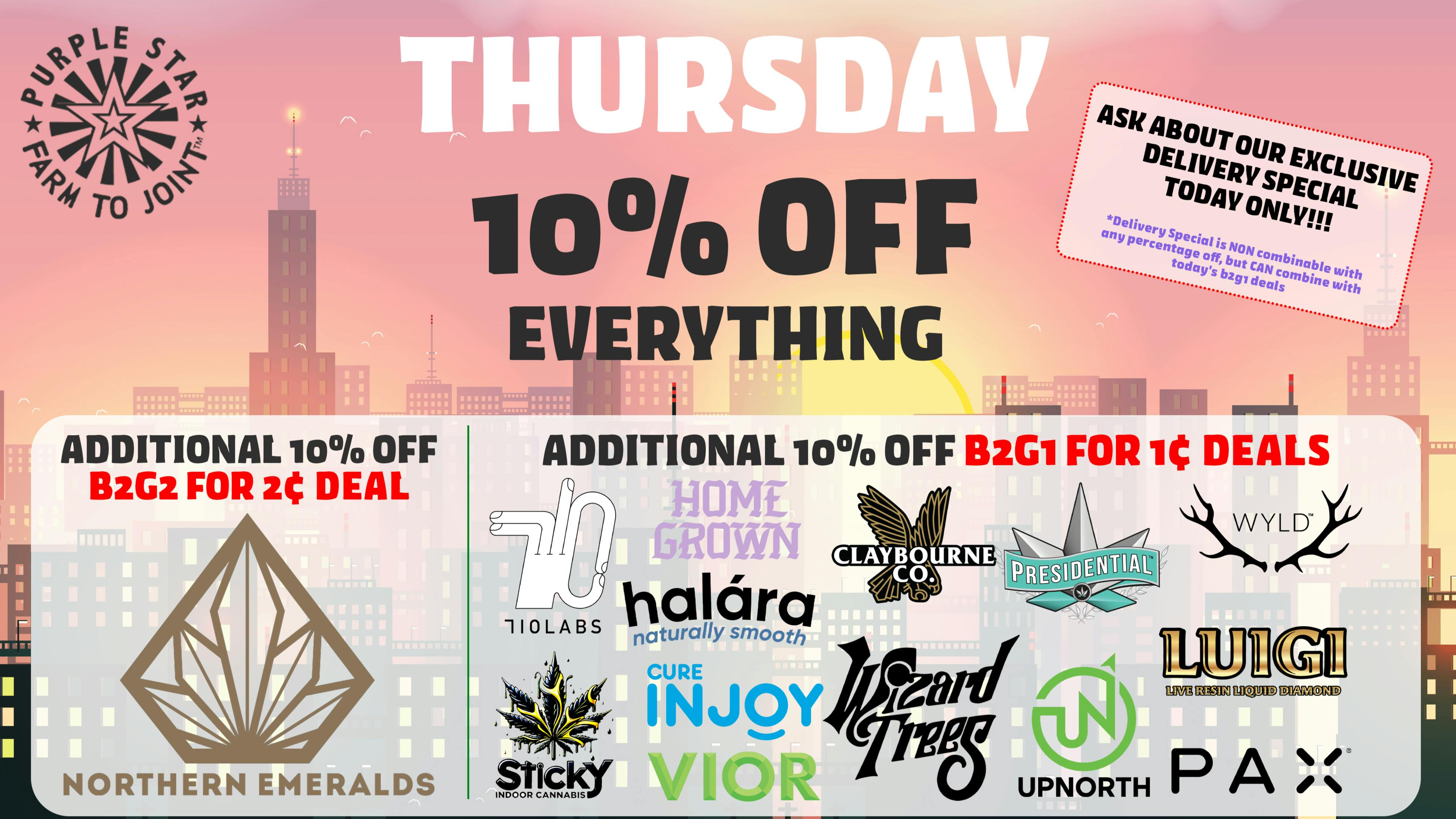 Purple Star MD Thursday Deals at Purple Star