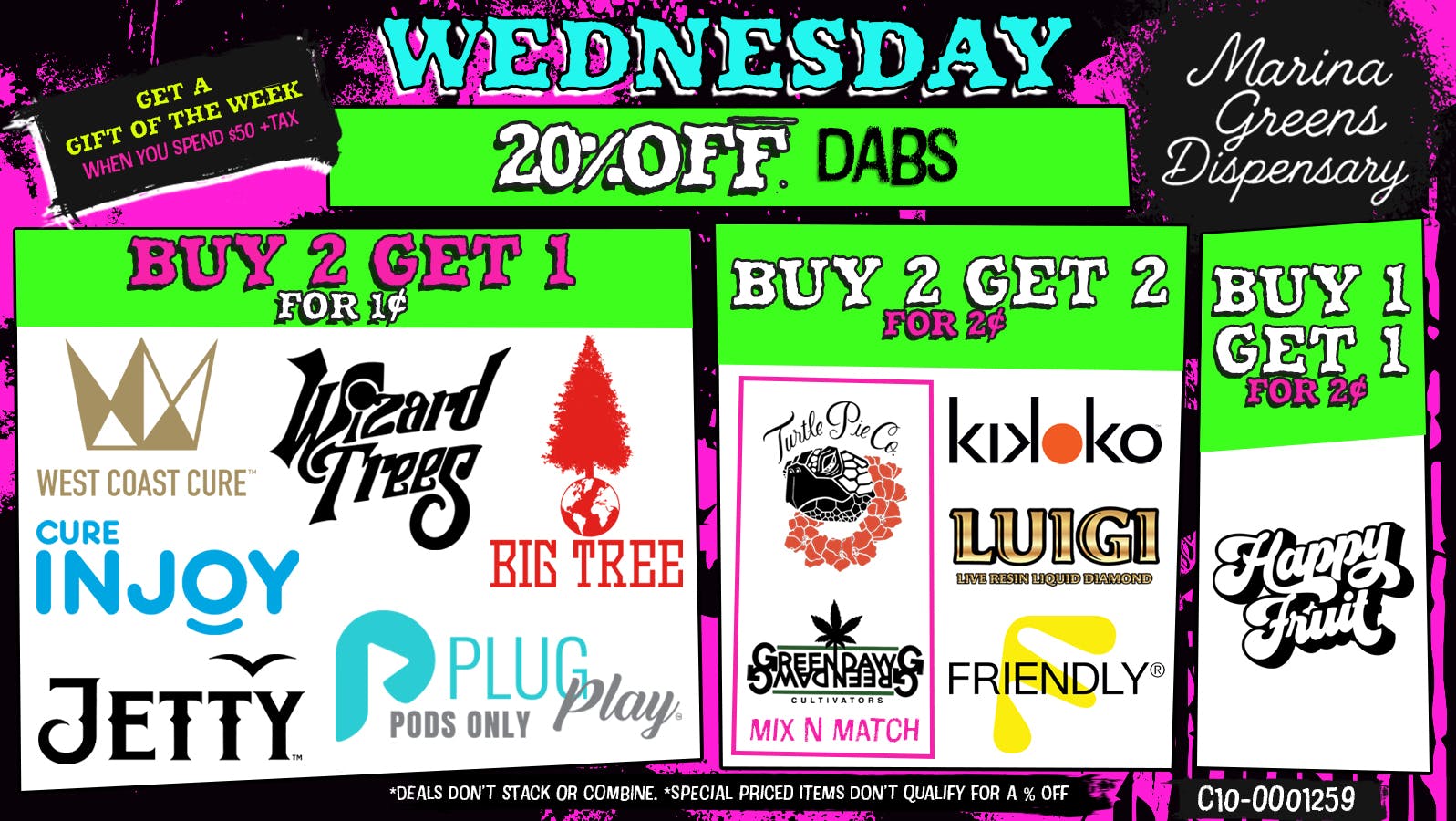 Marina Greens Wednesday Deals at Marina Greens