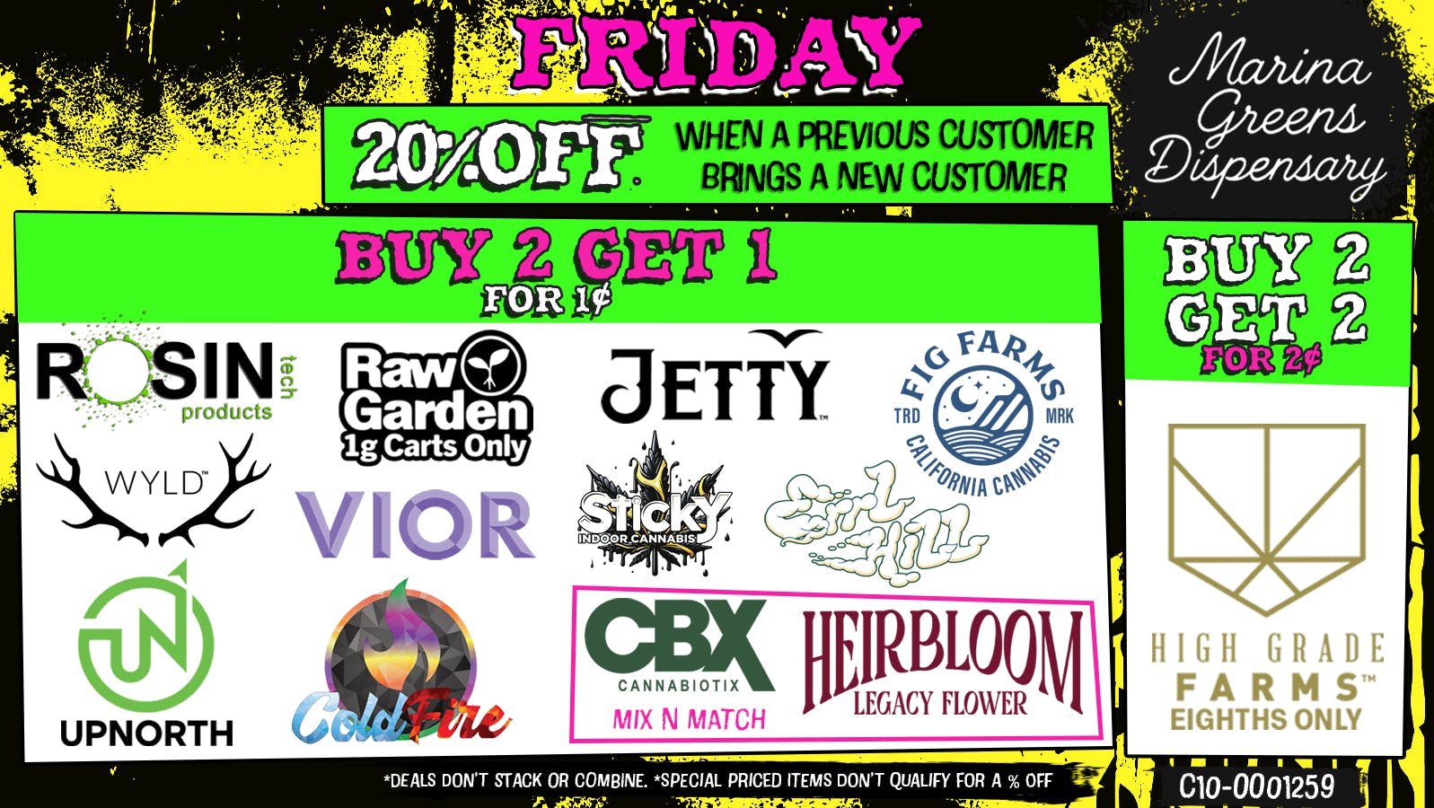 Marina Greens Friday Deals at Marina Greens