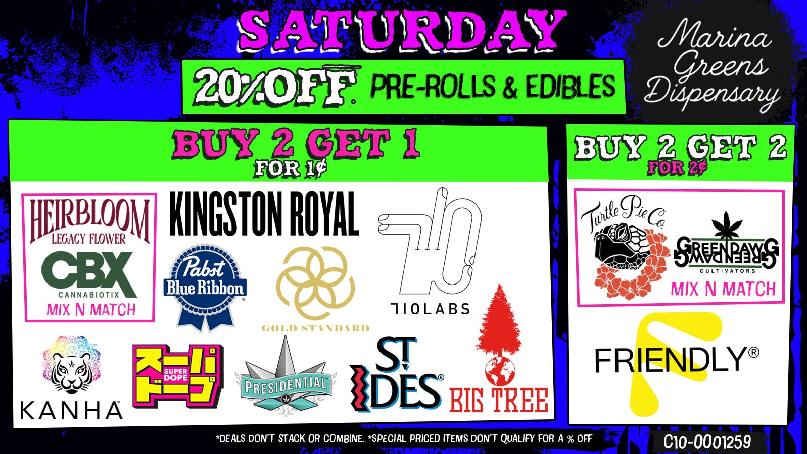 Marina Greens Saturday Deals at Marina Greens