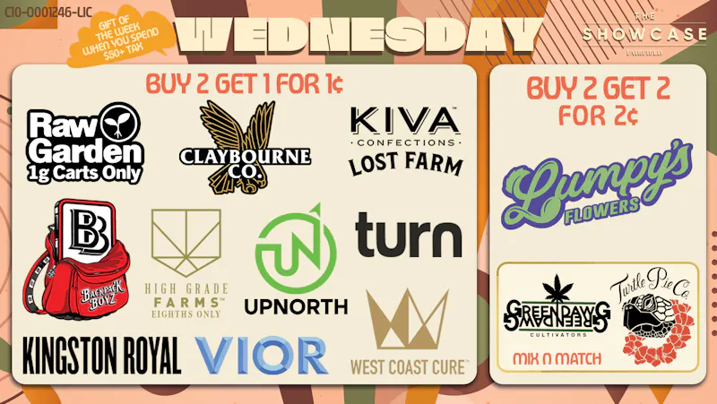 Showcase Delivery Deals on Wednesday
