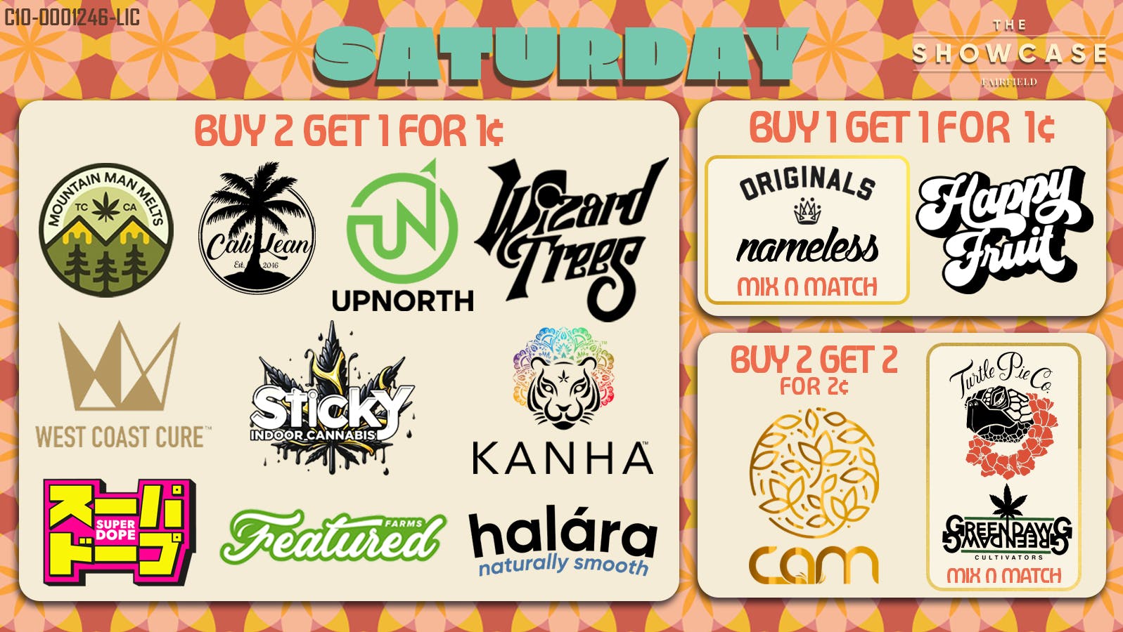 Showcase Deals on Saturday