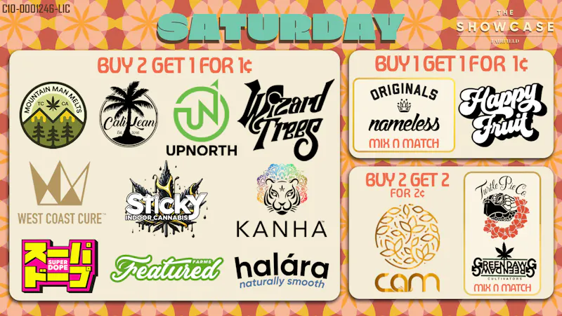 Showcase Deals on Saturday