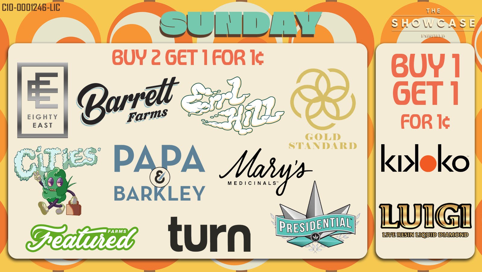 Showcase Deals on Sunday
