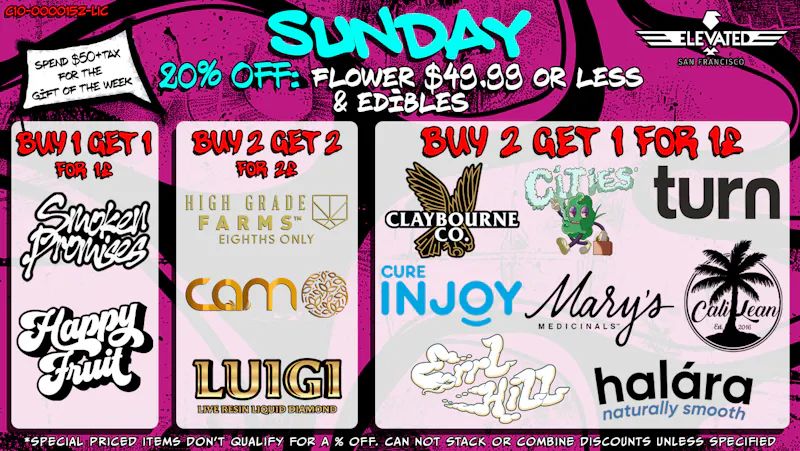 Elevated San Francisco Deals on Sunday