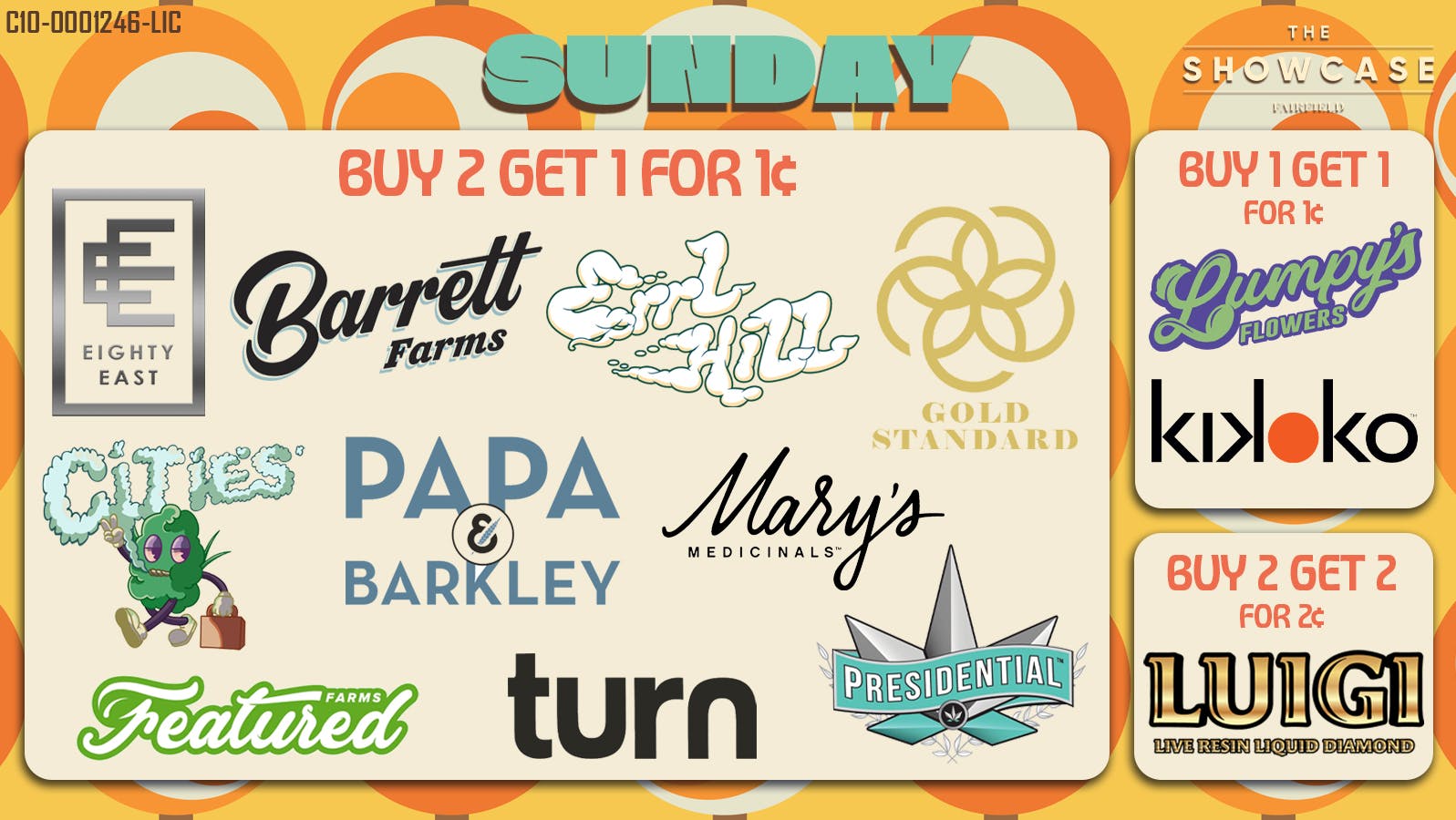 Showcase Deals on Sunday