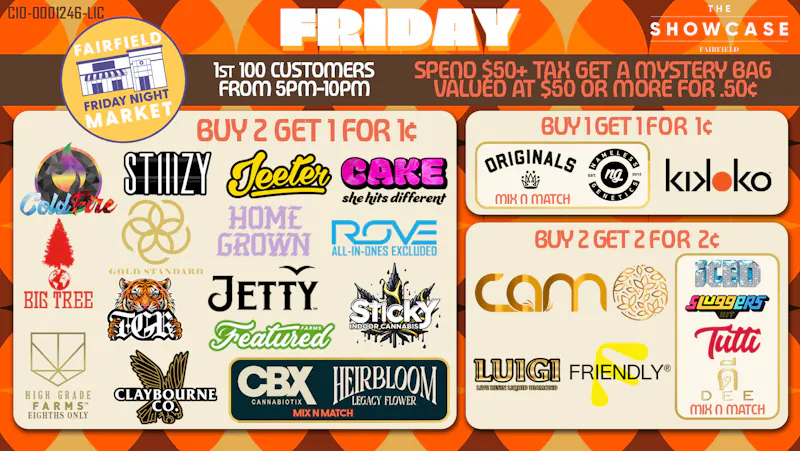 Showcase Delivery Deals on Friday - The Showcase Friday Night Market