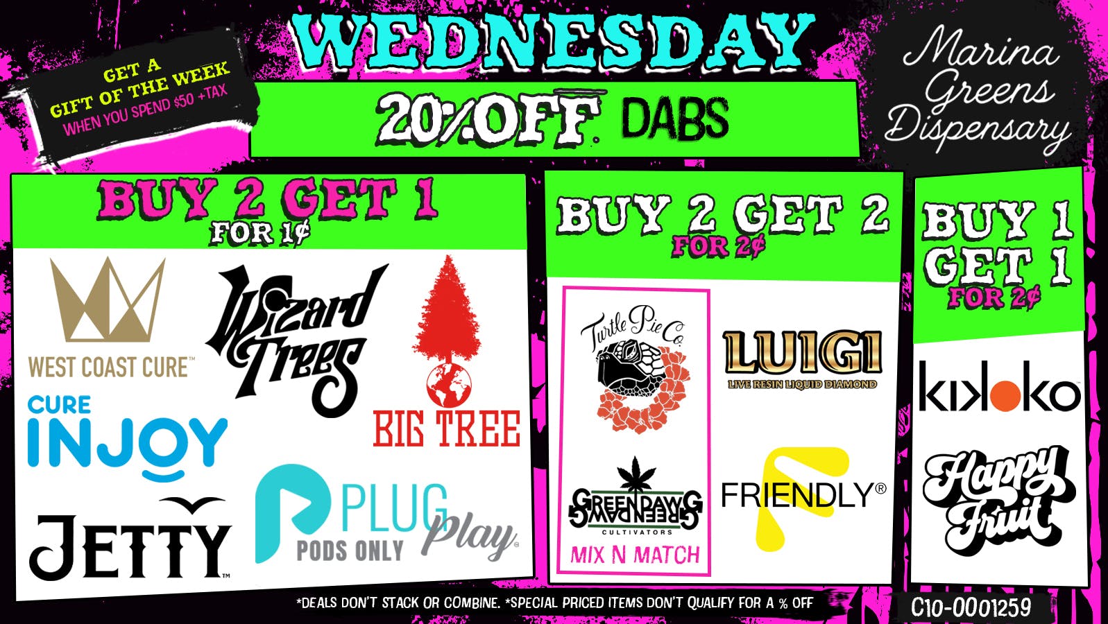 Marina Greens Wednesday Deals at Marina Greens