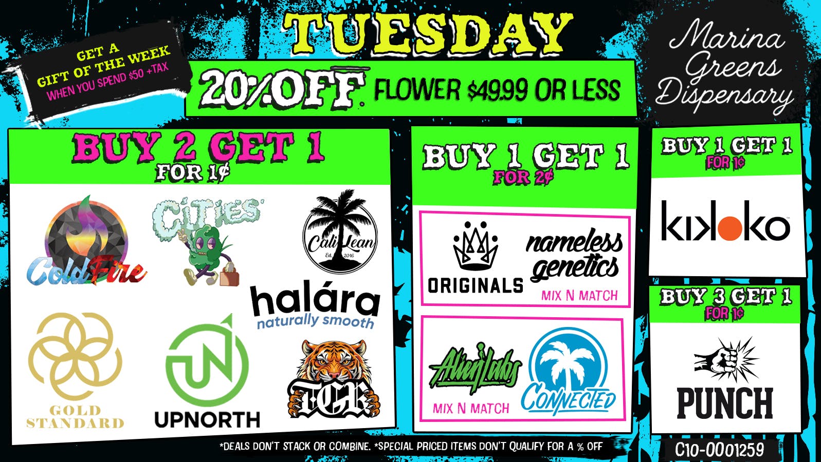 Marina Greens Tuesday Deals at Marina Greens