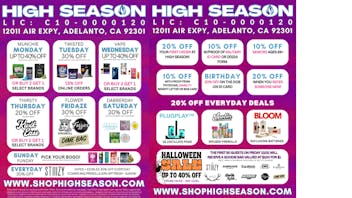 High Season - Adelanto 2025 Daily Deals – Up to 40% Off! 🔥
