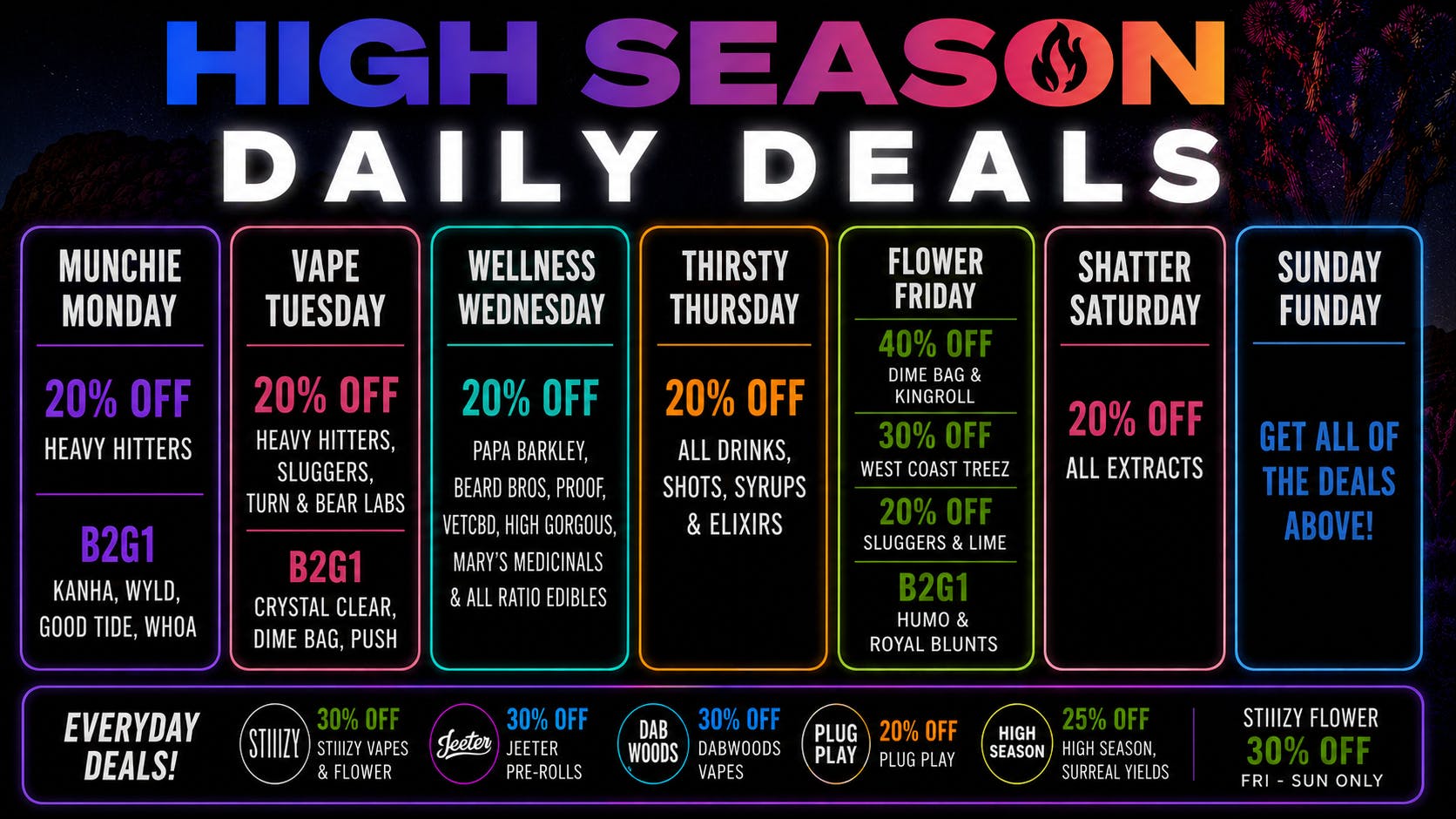 High Season - Fontana (NOW OPEN) UP TO 40% OFF🔥