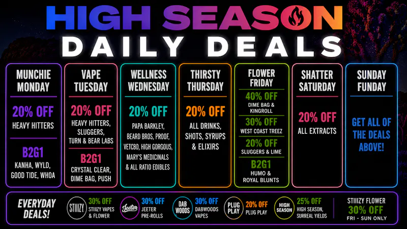 High Season - Fontana (NOW OPEN) UP TO 40% OFF🔥