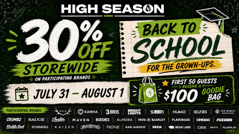 High Season - Fontana (NOW OPEN) 30% OFF + $100 Goodie Bag!