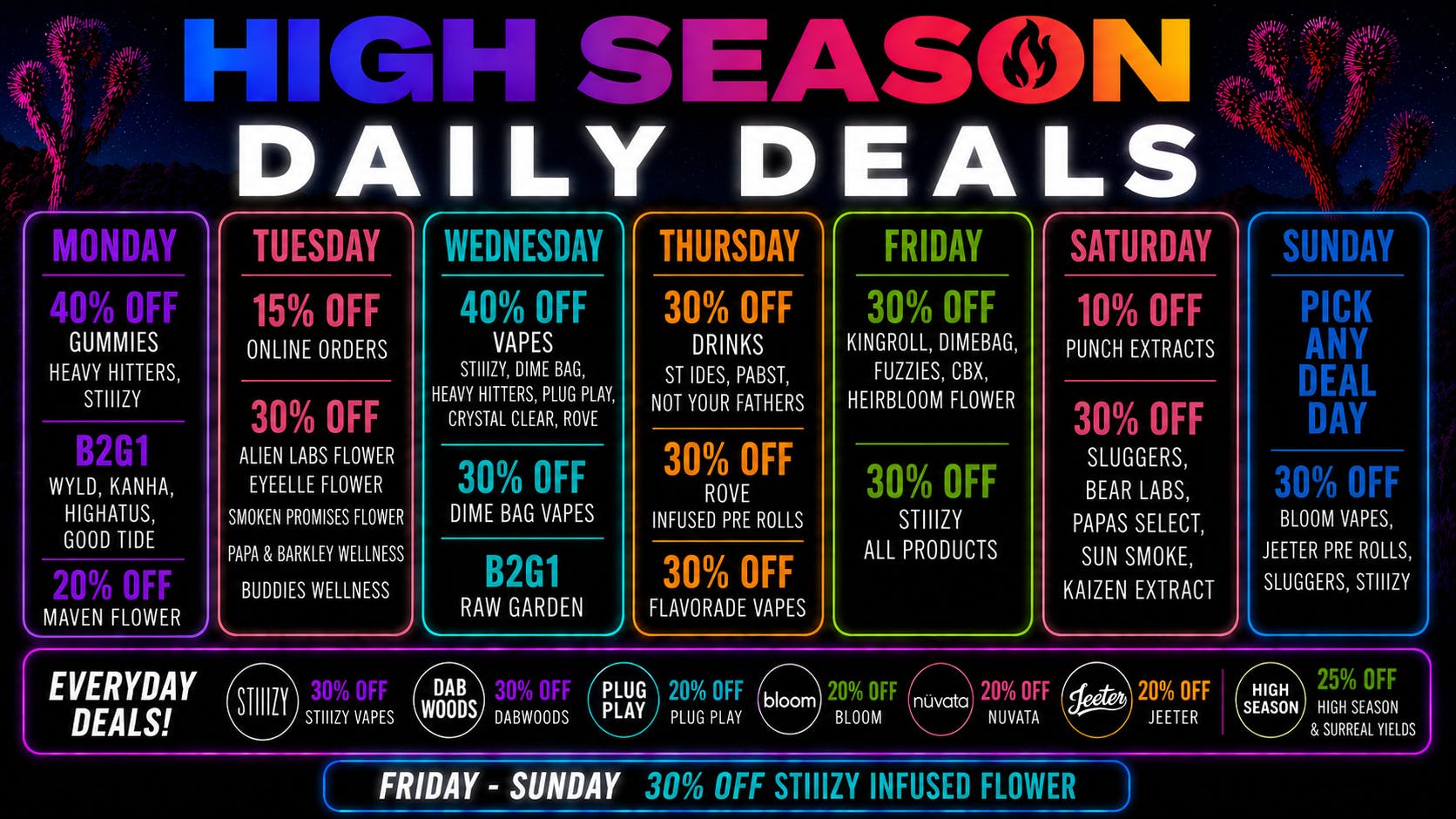 High Season - Adelanto UP TO 40% OFF🔥