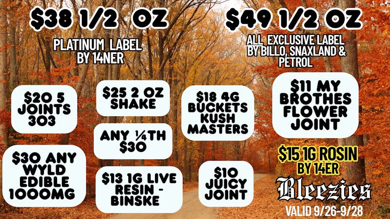 Bleezies $49 ½ OZ Exclusive (Billo, Snaxland, Petrol)
