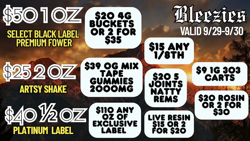 Bleezies 🔥 $50 1 OZ 🪣 $20 4G Buckets (or 2 for $35)