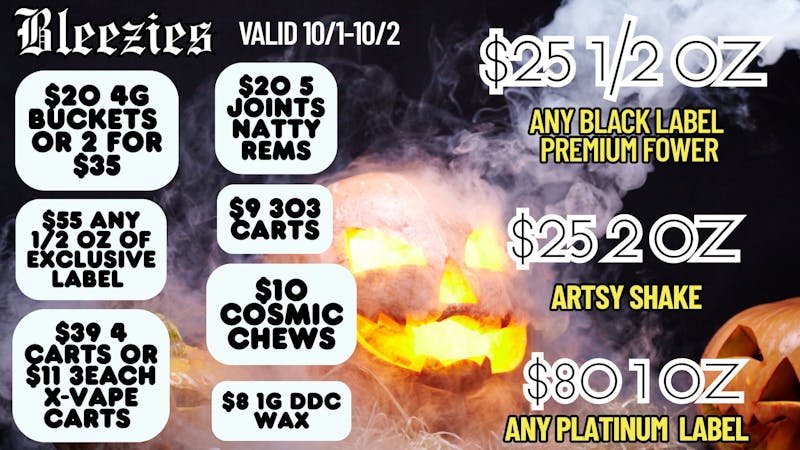 Bleezies $25 ½ OZ - $25 2 OZ – Artsy Shake
