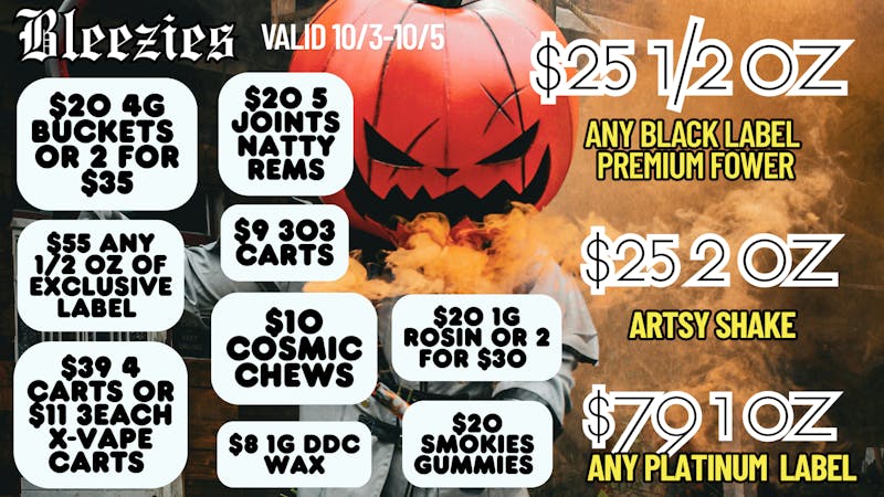 Bleezies $25 ½ OZ - $25 2 OZ – Artsy Shake