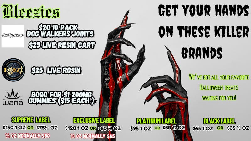 Bleezies 🩸 GET YOUR HANDS ON THESE KILLER BRANDS 🕷️