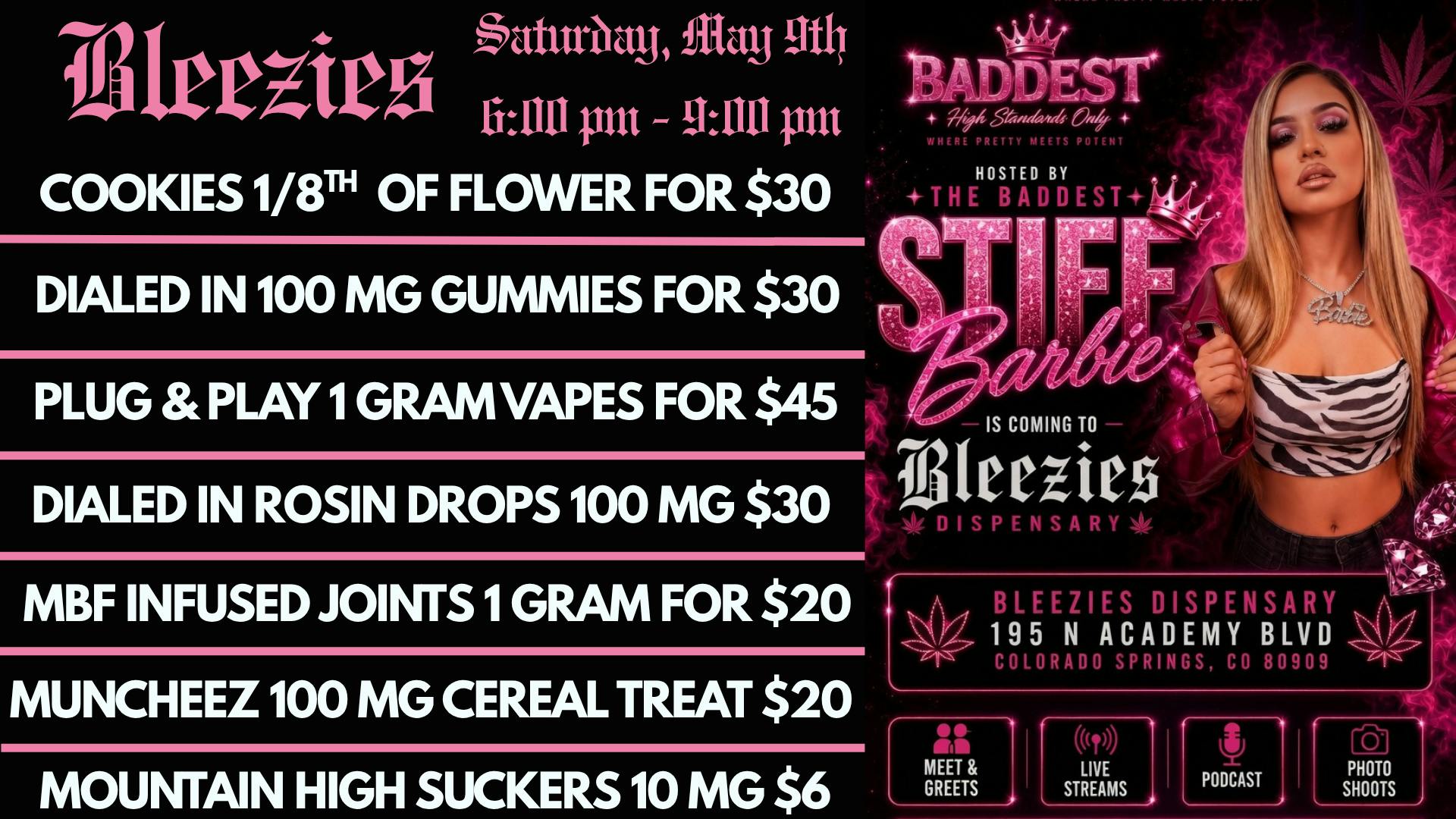 Bleezies Stiff Barbie Coming to Bleezies