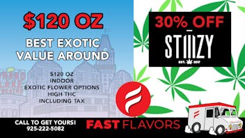 Fast Flavors 30% Off SELECT Stiiizy PRODUCTS