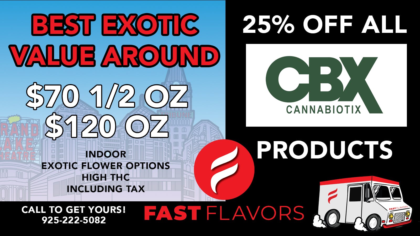 Fast Flavors 25% OFF CBX Products