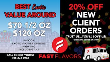 Fast Flavors NEW CLIENT DISCOUNT & $70 Exotic 1/2 OZ
