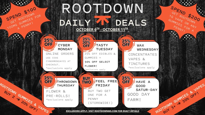 Rootdown - Senatobia Rootdown Weekly Rundown (10/6 - 10/11)