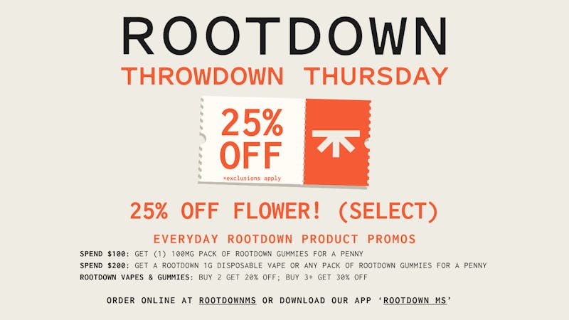 Rootdown - Richland Throwdown Thursday: 25% OFF Flower!