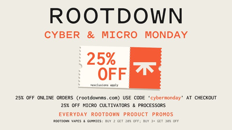 Rootdown - Canton 25% OFF Micro's & Online Order @ Rootdownms.com