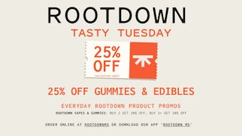 Rootdown - Byram Tasty Tuesday - 25% OFF Edibles & Gummies