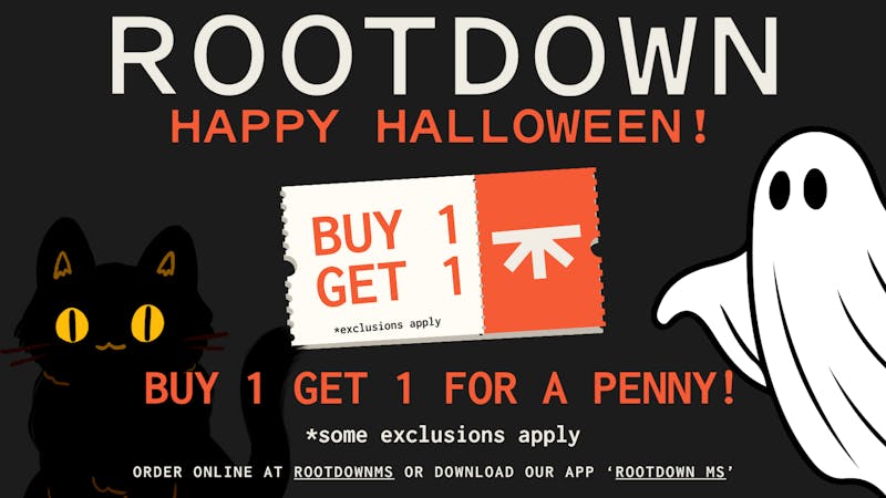 Rootdown - Hattiesburg Happy Halloween - Buy One Get One for a Penny!