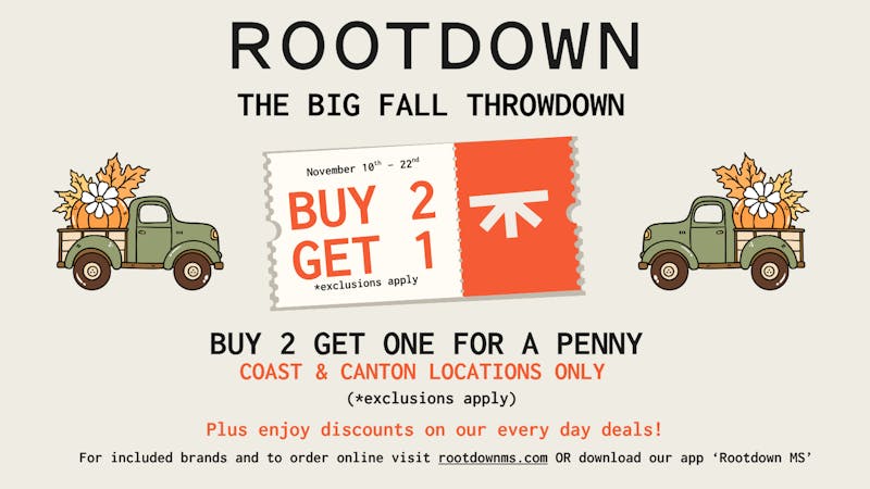 Rootdown - Pascagoula The Big Fall Throwdown | Buy 2 Get 1 for a Penny!
