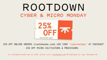 Rootdown - McComb 25% OFF Micros & Online Order @ Rootdownms.com