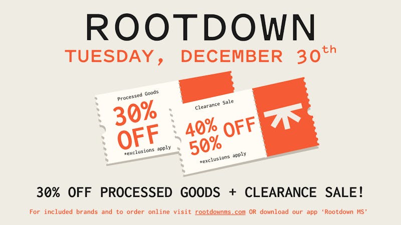 Rootdown - Byram 30%, 40%, & 50% OFF - New Year's Eve Week Sale!