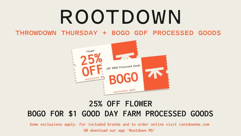 Rootdown - Richland 25% OFF Flower + BOGO GDF Processed Goods