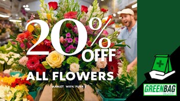 Green Bag Delivery 20% Off All Flower