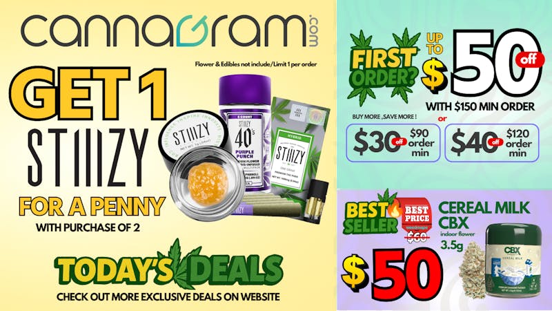 Cannagram - Elk Grove Buy 2, Get 1 - Stiiizy Products