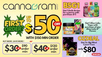 Cannagram - City of Sacramento Up To 33% First Order- Get $50 off - Spend $150
