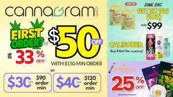 Cannagram - City of Sacramento Up To 33% First Order- Get $50 off - Spend $150