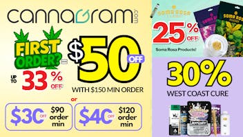 Cannagram Up To 33% First Order- Get $50 off - Spend $150