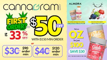 Cannagram - City of Sacramento Up To 33% First Order- Get $50 off - Spend $150