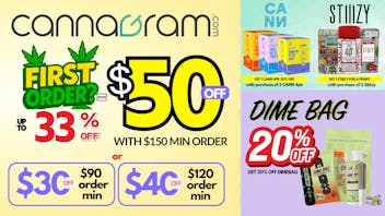 Cannagram - Citrus Heights Up To 33% First Order- Get $50 off - Spend $150