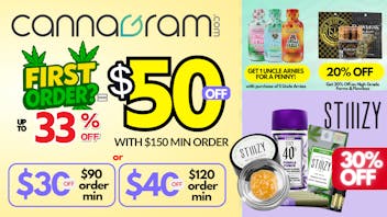 Cannagram - City of Sacramento Up To 33% First Order- Get $50 off - Spend $150