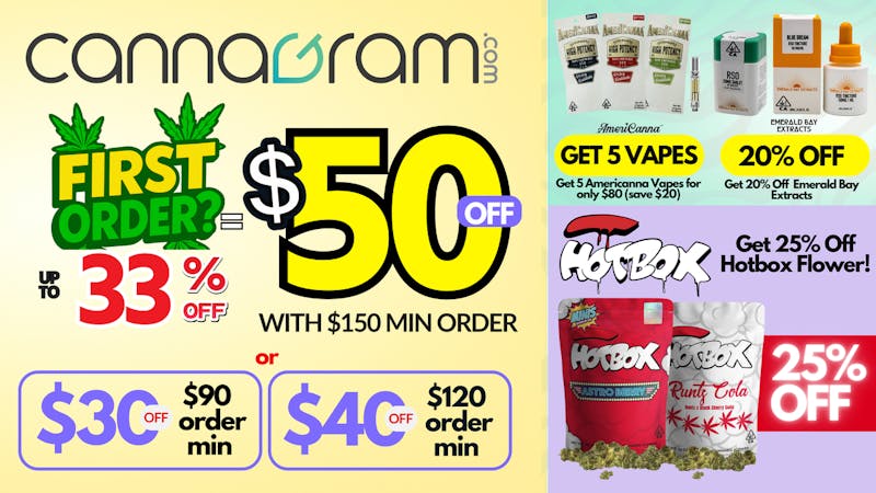 Cannagram - Roseville Up To 33% First Order- Get $50 off - Spend $150