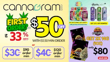 Cannagram - City of Sacramento Up To 33% First Order- Get $50 off - Spend $150