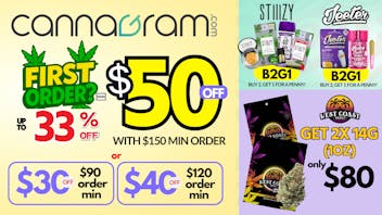 Cannagram - City of Sacramento Up To 33% First Order- Get $50 off - Spend $150