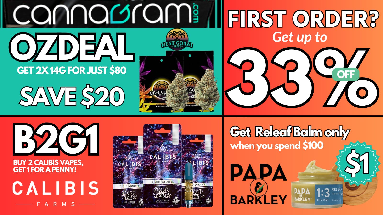 Cannagram - City of Sacramento OZ Get 2 West Coast Treez *14g Flower for only $80