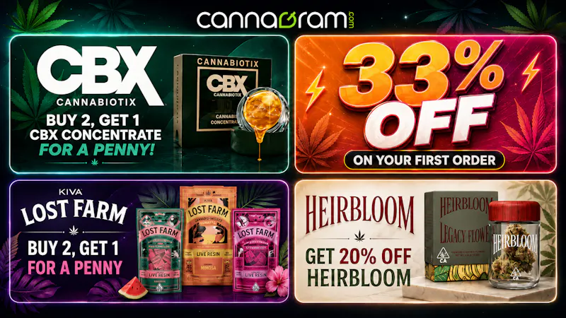 Cannagram - City of Sacramento Buy 2 CBX Concentrates, Get 1 for a Penny